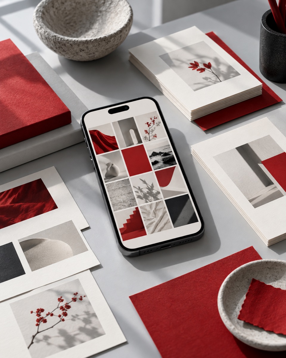 Social Media Strategy · conceptual editorial arrangement